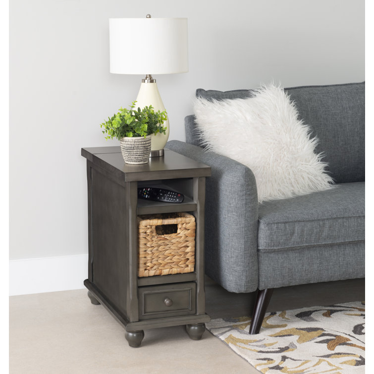 Red Barrel Studio® Overturf 24'' Tall End Table with Storage and Built